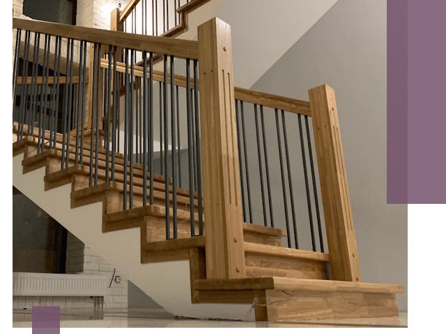 Реставрация деревянных и металлических лестниц в Новом Уренгое