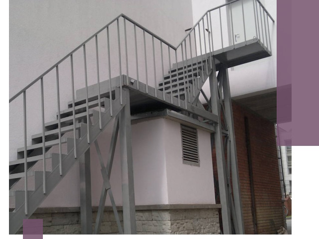 Монтаж пожарных лестниц под ключ в Новом Уренгое с гарантией качества