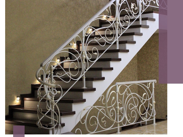 Кованые лестницы под ключ в Новом Уренгое — изготовление и монтаж
