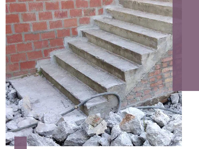 Демонтаж бетонных лестниц в Новом Уренгое: быстро и безопасно