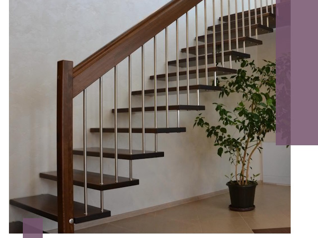 Лестницы на больцах под ключ в Новом Уренгое – изготовление и монтаж