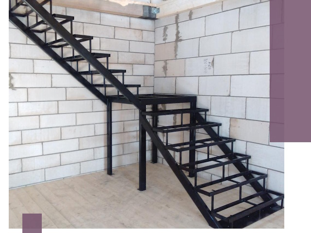 Лестницы на металлокаркасе под ключ в Новом Уренгое — изготовление и монтаж