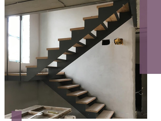 Изготовление лестниц на металлокаркасе в Новом Уренгое от производителя