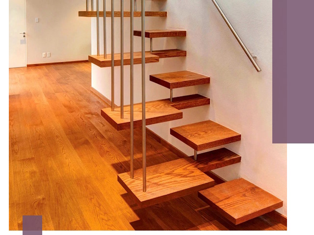 Лестницы «гусиный шаг» на заказ в Новом Уренгое для узких пространств