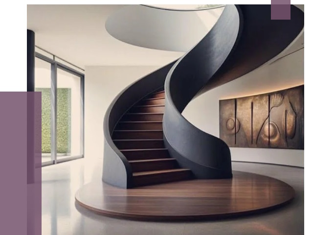 Элитные лестницы под заказ в Новом Уренгое от 192363 руб. — ПРОЛЁТ-Нвг