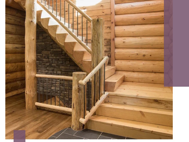 Лестницы в баню под заказ и профессиональный монтаж в Новом Уренгое