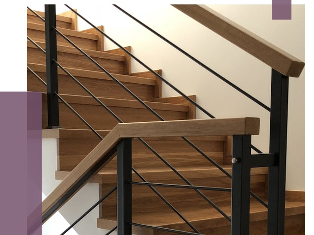 Обшивка металлической лестницы деревом в Новом Уренгое от 4419 руб. 