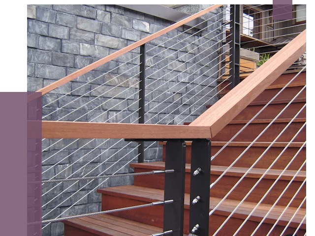 Тросовые перила под ключ в Новом Уренгое от 7902 руб. 