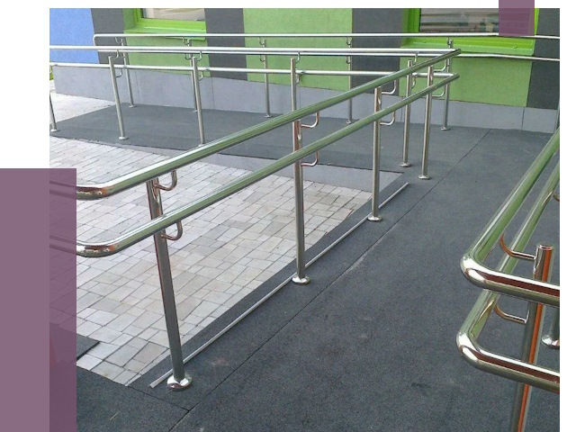 Ограждения пандусов в Новом Уренгое от 4419 руб. монтаж | ПРОЛЁТ-Нвг