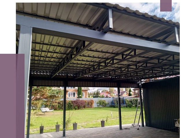 Монтаж навесов в Новом Уренгое от 7487 руб. — установка навеса | ПРОЛЁТ-Нвг