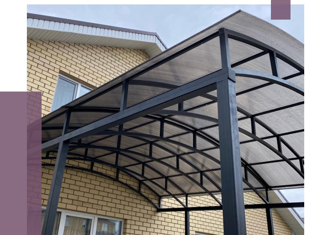 Монтаж козырьков в Новом Уренгое от 11698 руб. | ПРОЛЁТ-Нвг