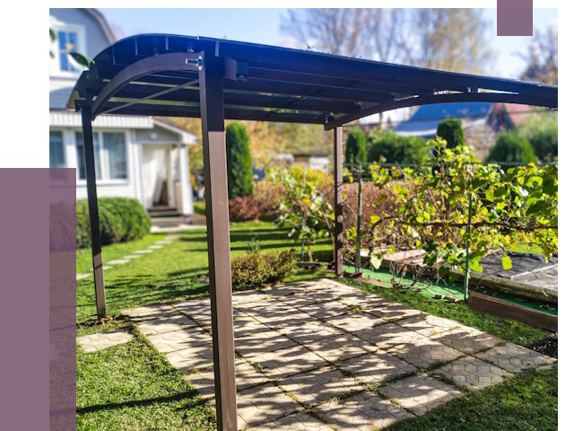 Навесы для дачи в Новом Уренгое от 12946 руб. под ключ — ПРОЛЁТ-Нвг