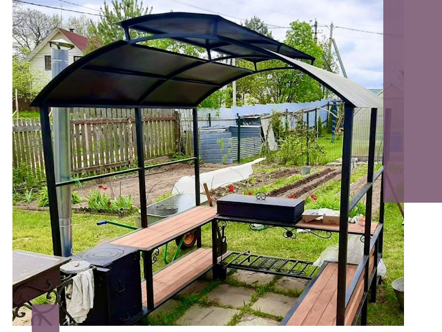 Навесы для барбекю в Новом Уренгое: изготовление, монтаж и демонтаж