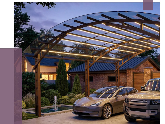 Металлические навесы в Новом Уренгое от 12894 руб. под ключ — ПРОЛЁТ-Нвг