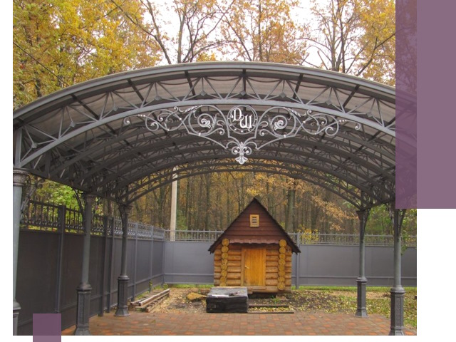 Кованые навесы премиум-класса под заказ в Новом Уренгое