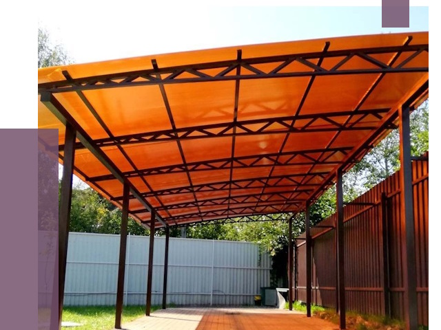 Односкатные навесы под ключ в Новом Уренгое от 13361 руб. 