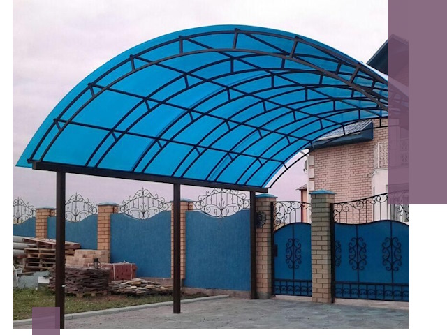 Арочные навесы под ключ в Новом Уренгое — изготовление и монтаж