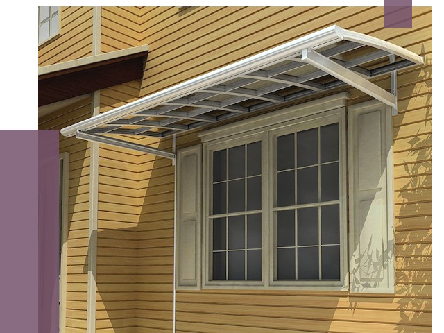 Козырьки над окнами в Новом Уренгое от 7747 руб. — монтаж, покупки | ПРОЛЁТ-Нвг