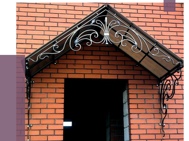 Металлические козырьки в Новом Уренгое от 10866 руб. 