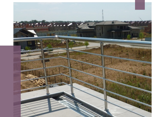 Парапеты из нержавеющей стали в Новом Уренгое от 8110 руб. за м² | ПРОЛЁТ-Нвг