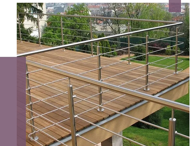 Алюминиевые парапеты в Новом Уренгое под ключ от 7902 руб. 