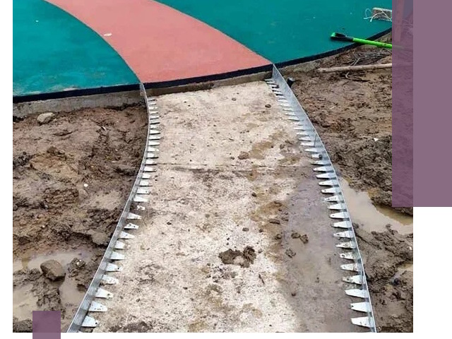 Металлические бордюры для дорожек в Новом Уренгое — монтаж и изготовление