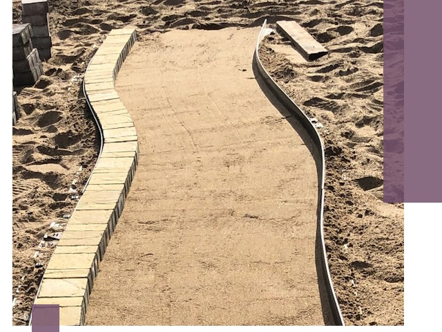 Металлические бордюры для тротуаров в Новом Уренгое — прочные и долговечные